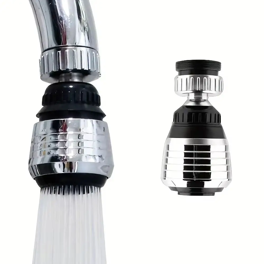 

360° Rotating Kitchen Faucet Aerator Water Saver Stainless Steel Anti-Splash Sprayer No Water Leakage Filter Nozzle