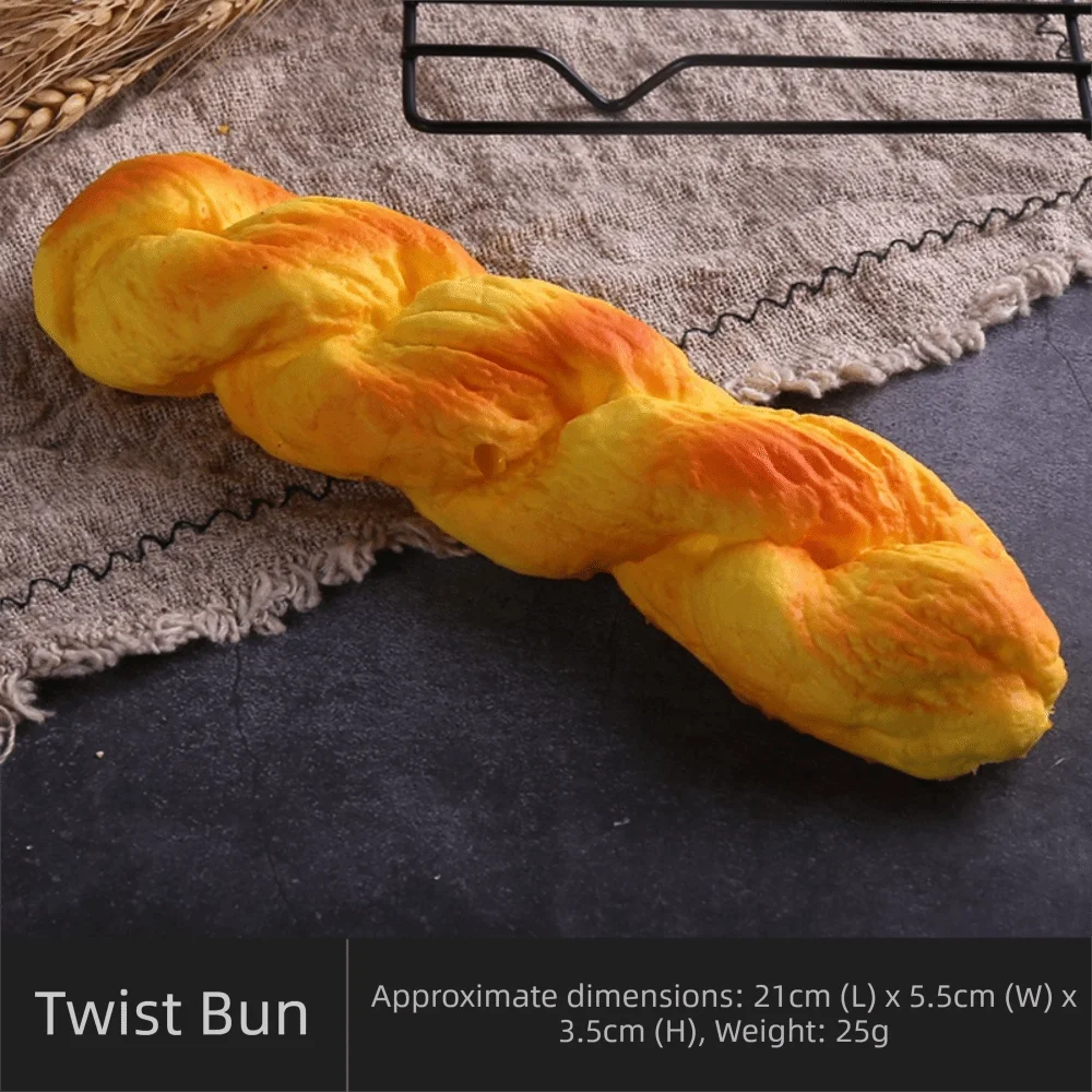 

Soft Artificial Fake Bread Model Imitation Scale Cake Toast PU Model Ornaments Food Fake Bread Ornaments Bakery Scene