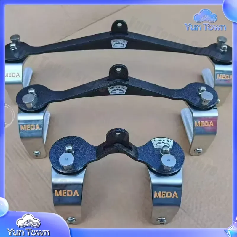 Adjustable Portable Steel Fitness Handle for Back Pull Training 360° Rotation Anti-Slip Exercise Equipment for Home Gym