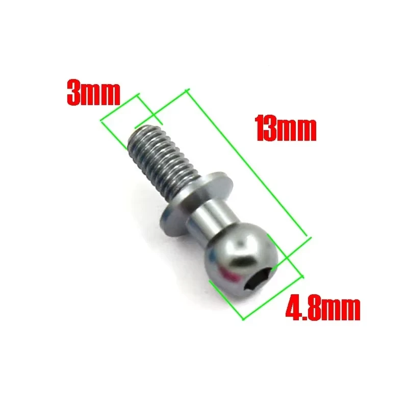 RC Car 10Pcs/lot M3 Metal Hex Ball Head Screws For Tamiya TT01 TT02 Sakura D5 1/10 RC Drift Car Spare Parts Universal