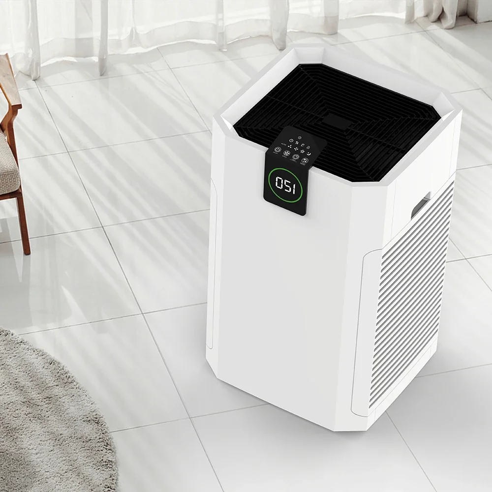 Commercial Air Purifier System with True Filter UV Large Rooms Low Noise Industrial Air Cleaner Home Application Anion Type