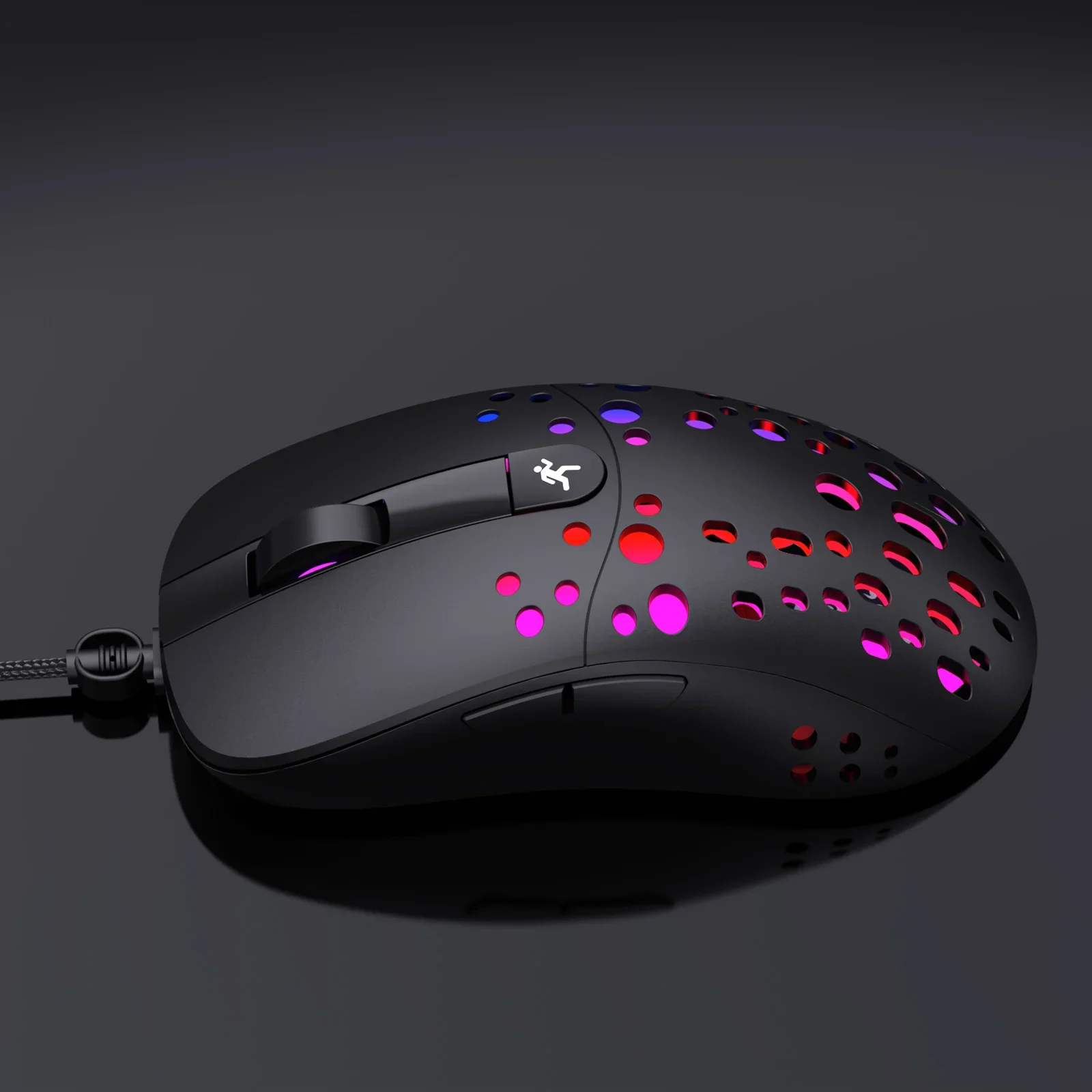 

Ergonomic Wired Gaming Mouse 6-button RGB Luminous 8000dpi Hollow Design USB Mouse Computer Game For PC Laptop