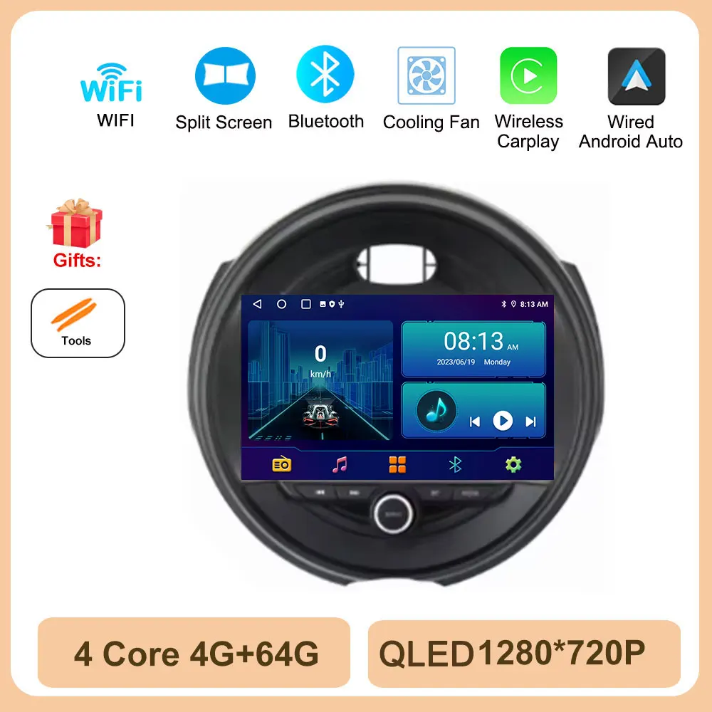 Android 16 Autoradio Stereo Voor BMW MINI Cooper F54 F55 F56 F60 2015-2019 Carplay Auto Radio Multimedia speler 4G WIFI