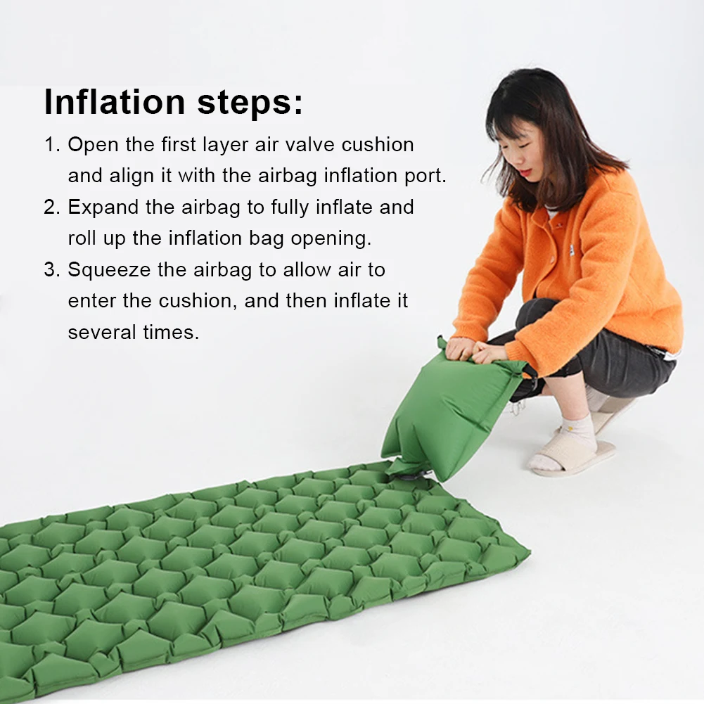 Outdoor Camping Mat Ultralight Folding Air Bag Inflatable Tent Sleeping Pad Ultralight Portable Picnic Air Mat Camping pad