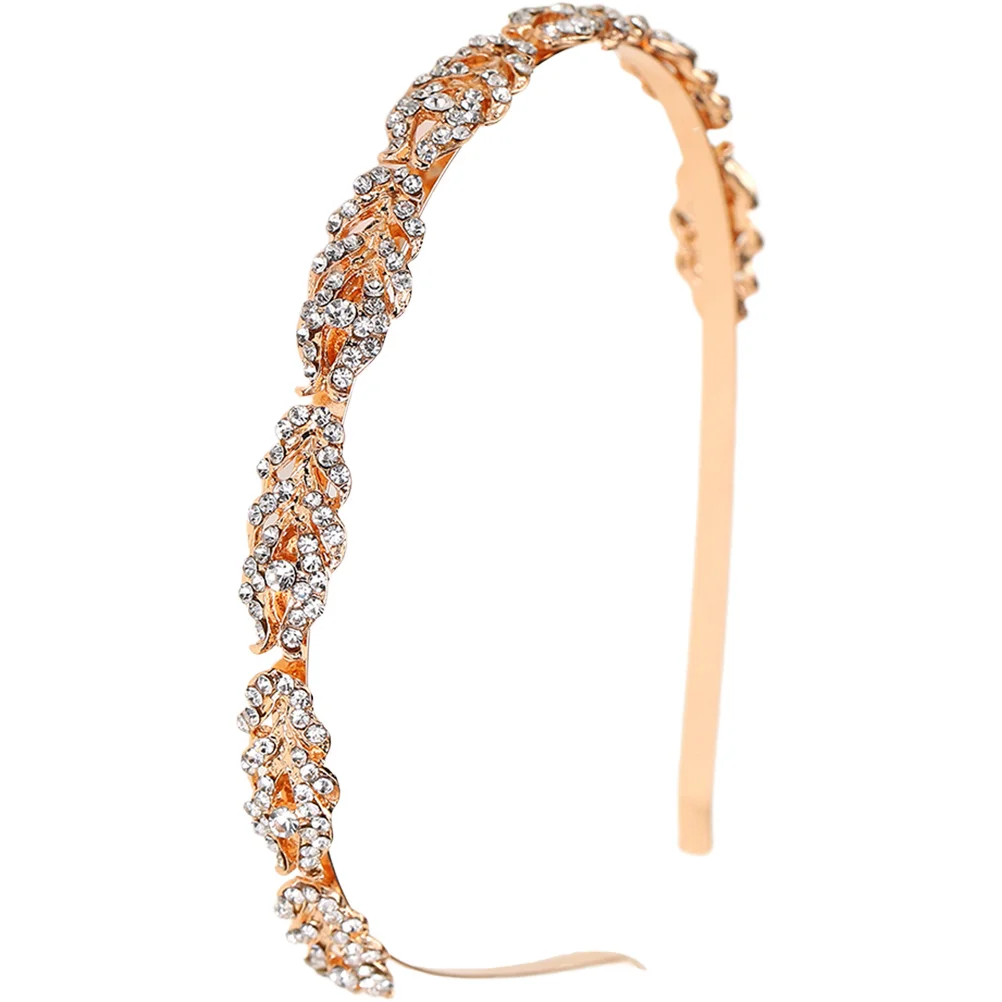 

Wedding Rhinestone Headband Glitter Sparkle Hoop Stylish Durable Lightweight Women Hairband for Party