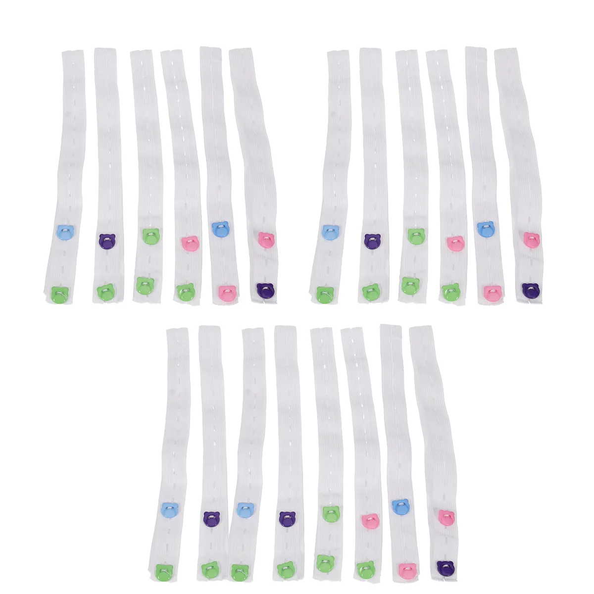 

20 шт., лента для детских подгузников, мягкая регулируемая пряжка, фиксирующий ремень, удобные прочные полоски для подгузников, застежки для подгузников