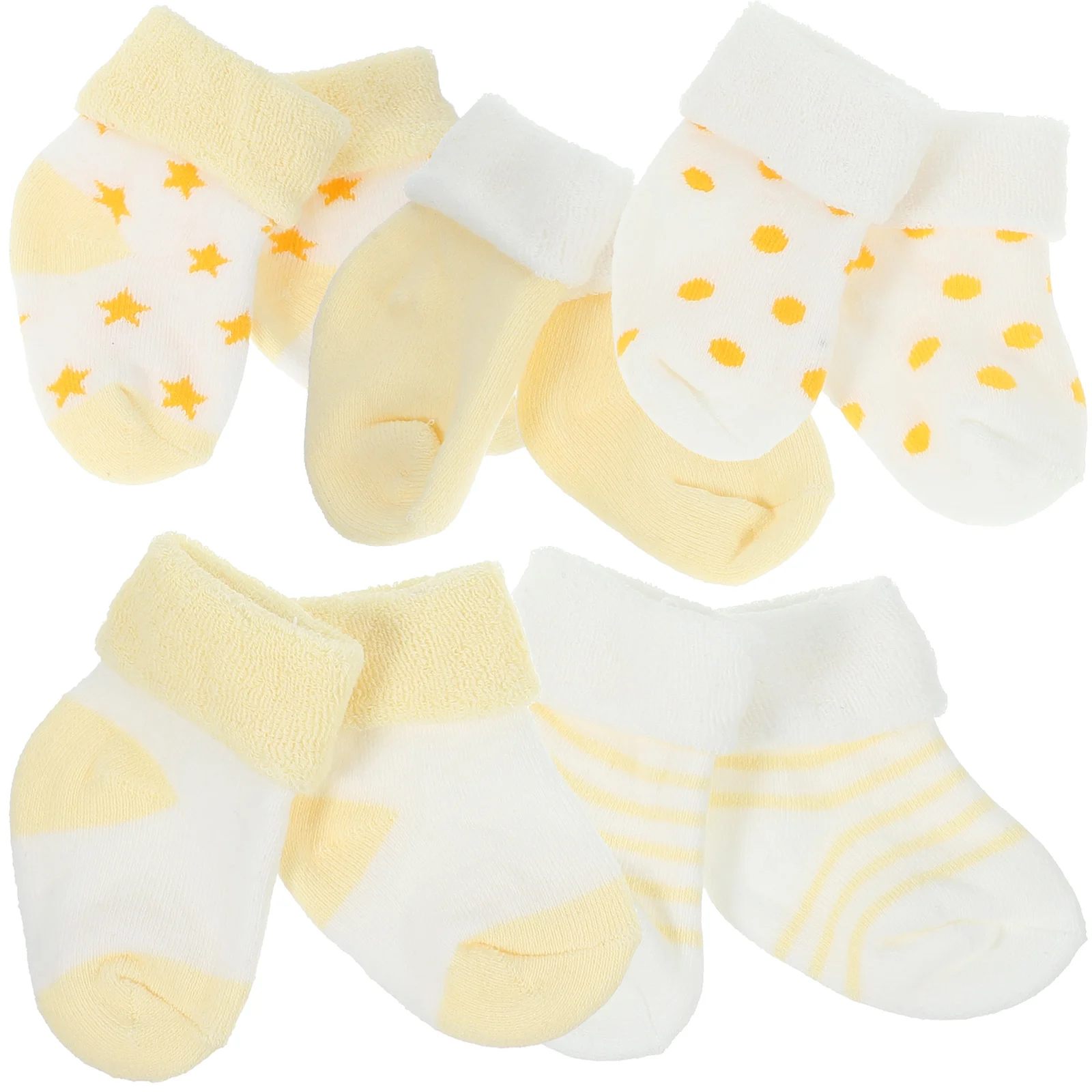 5 Pairs Baby Socks Towels for Newborn Warm Winter Tube Cotton Toddler High Ankle