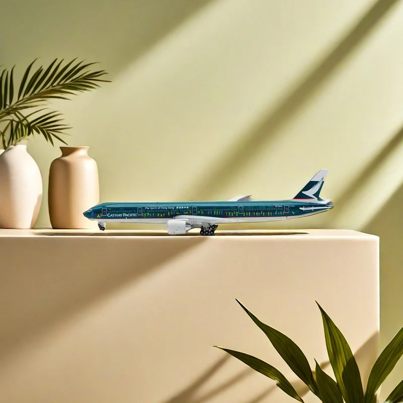 2024 New Diecast 1:400 Scale Cathay Pacific B777-300ER B-KPB Alloy Aircraft Model Collection Souvenir Ornaments Display Toys