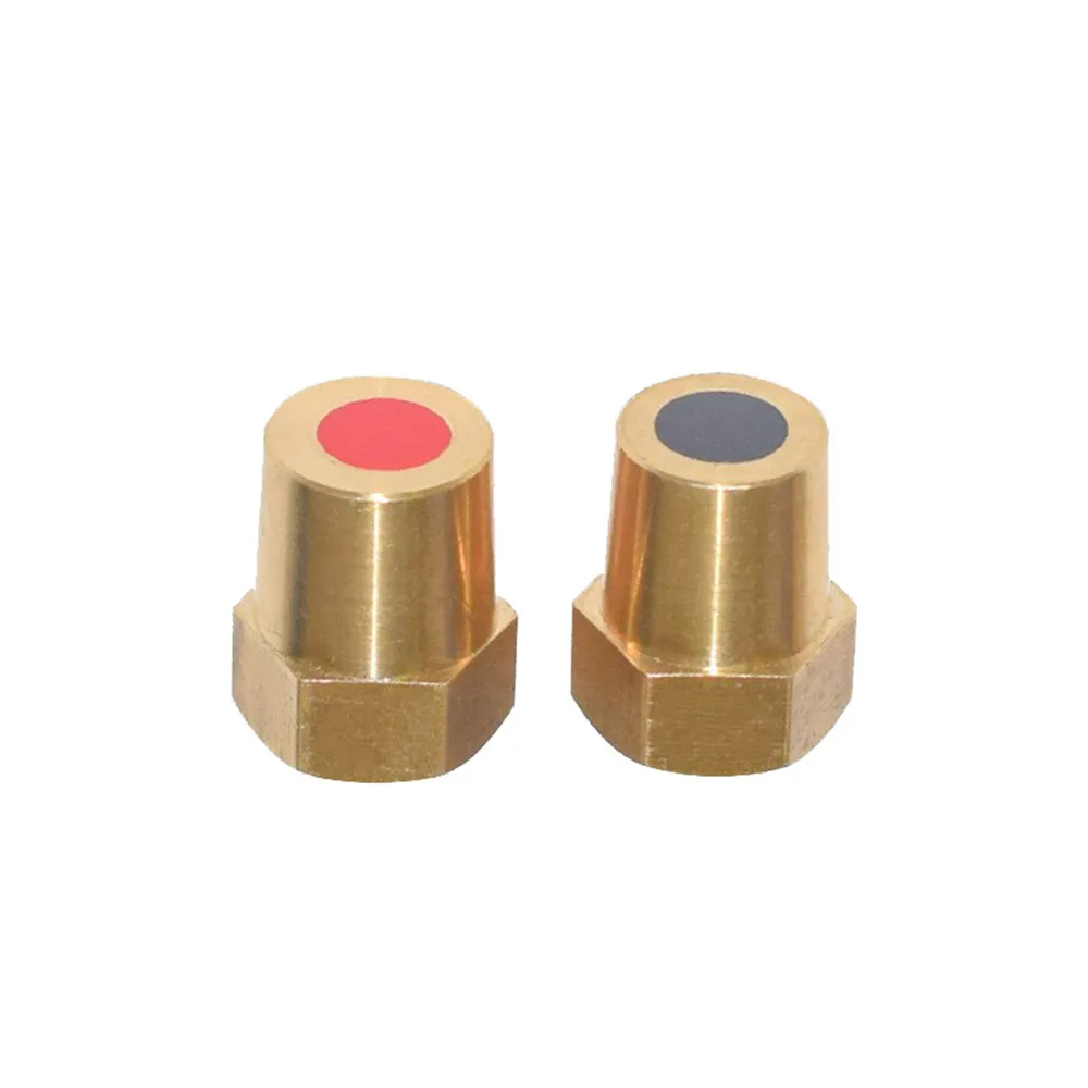 2Pcs Car Battery Terminal Connector Clamp M8 Brass Stud Wire Binding Post Thread Screw Power Supply Connector Terminal