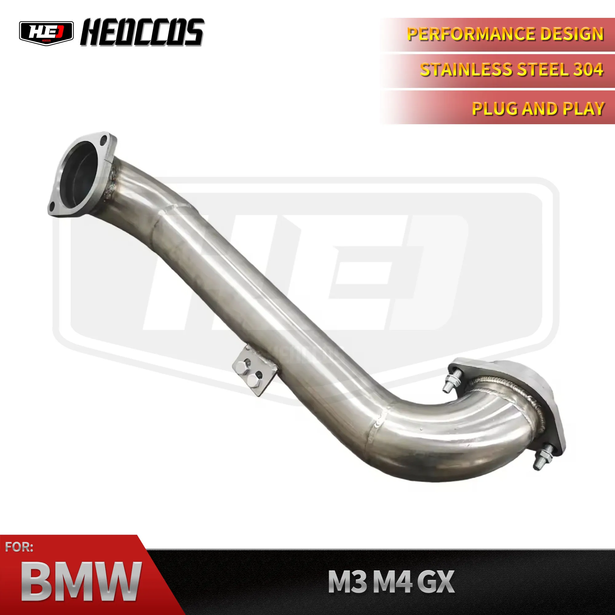 

HEO Stainless Steel for BMW M3 M4 G80 G82 Front tube Exhaust Pipe High Performance Auto Tuning Parts