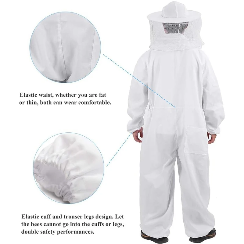 Protective Dress Bee Clothing Beekeeping Equipment Beekeeper Suit Tools Clothes Dustproof Articles Keeping Costume Safety Bees