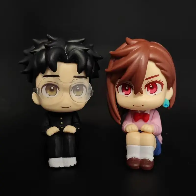 

New Dandadan Ken Takakura & Momo Ayase Cute sitting posture Action Figure Car Ornaments & Chassis Decorations Boy Wholesale Toys