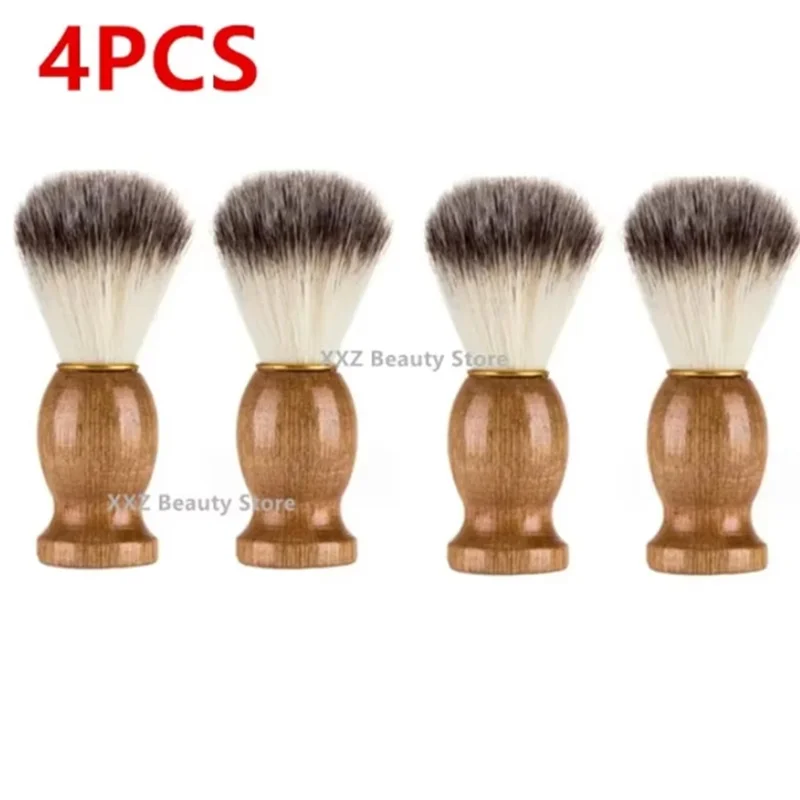 1/2/4//6/8PCS Hair Brush Men's Shaving Brush Barber Salon Men Facial Beard Cleaning Brush Shave Tool