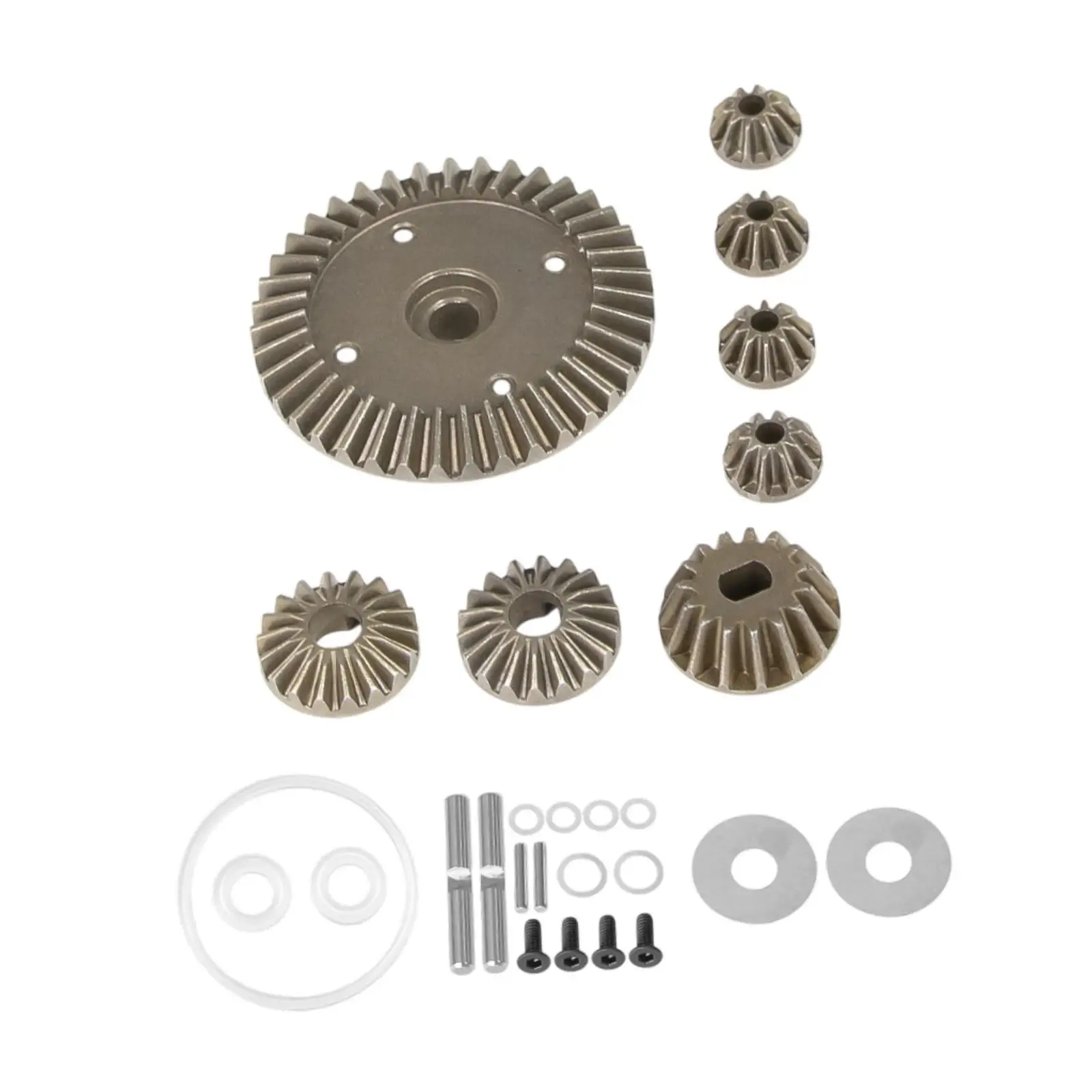 1/10 Accessories Differential Gear Set Replacement Part Alloy for Off Road Versions TT-02BR XM-01 MB-01 XV-02 RC Crawler Car