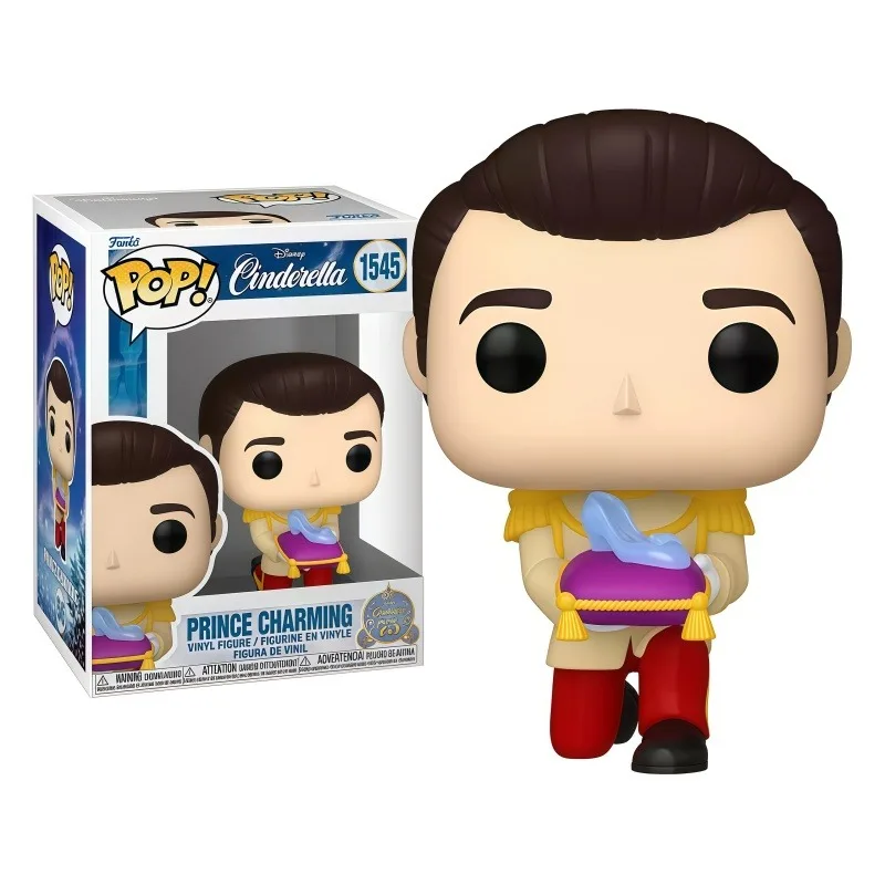 FUNKO POP Disney Classic Cinderella Prince Charming Glass Slipper Vinyl Figure Collectible Desktop Ornament Gift for Movie Fans - view 3