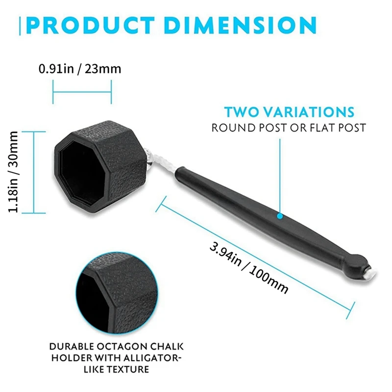 Soporte para tiza de billar serie 3X BCB Pro, soporte para tiza para taco de billar de bolsillo antideslizante, cubierta para suministros de billar