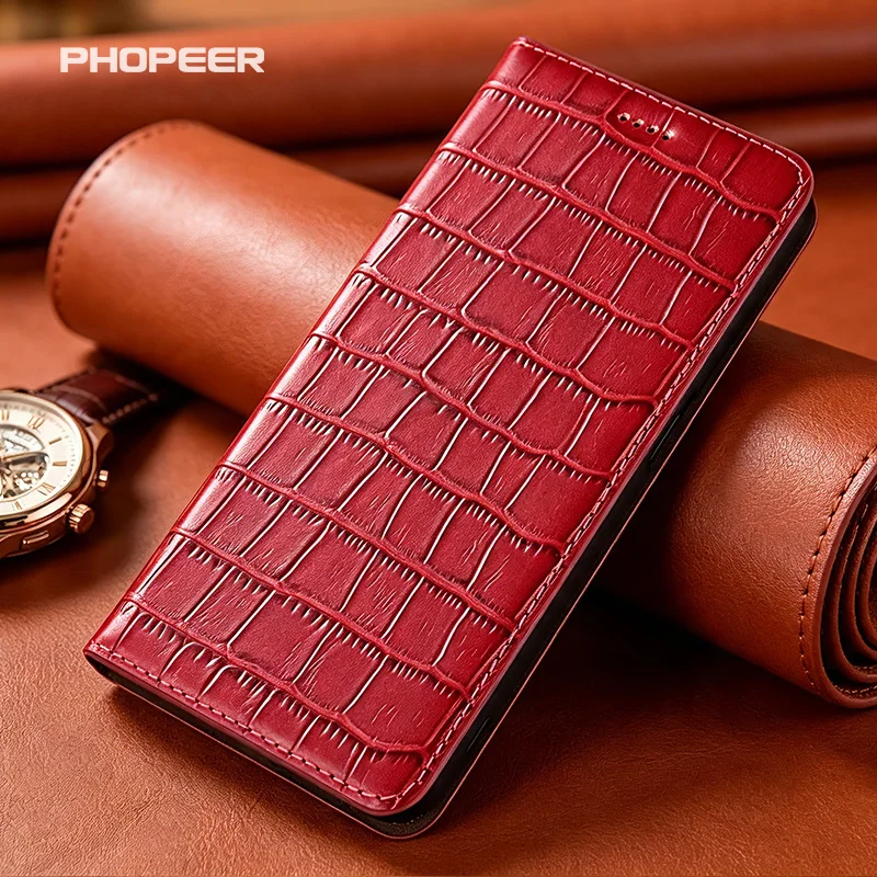 Luxury Genuine Leather Case for Huawei Magic 8 7 6 5 4 3 2 Pro Lite Ultra Bamboo Joint Texture Phone Case