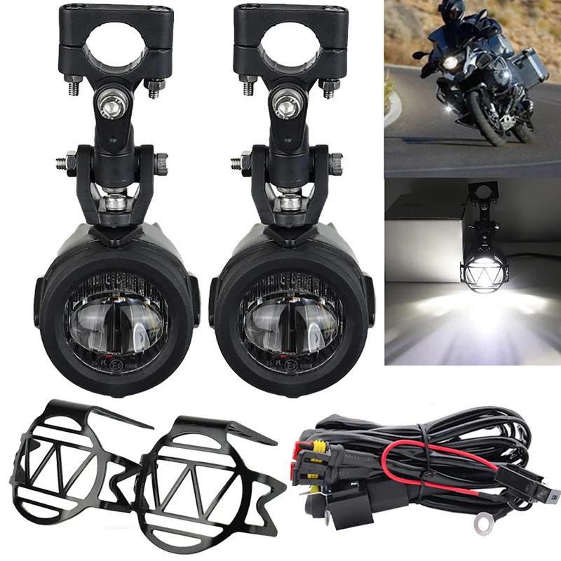 

Motorcycle Fog Lights For BMW R1250GS ADV F800GS F700GS F650GS K1600 LED Auxiliary Fog Light Assembly Driving Lamp 20W luces de