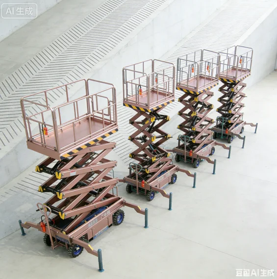 YG Customized New Factory Mobile Hydraulic Lifting Platform For Work New Mobile Hydraulic Regulating Pallet Elevator For Work