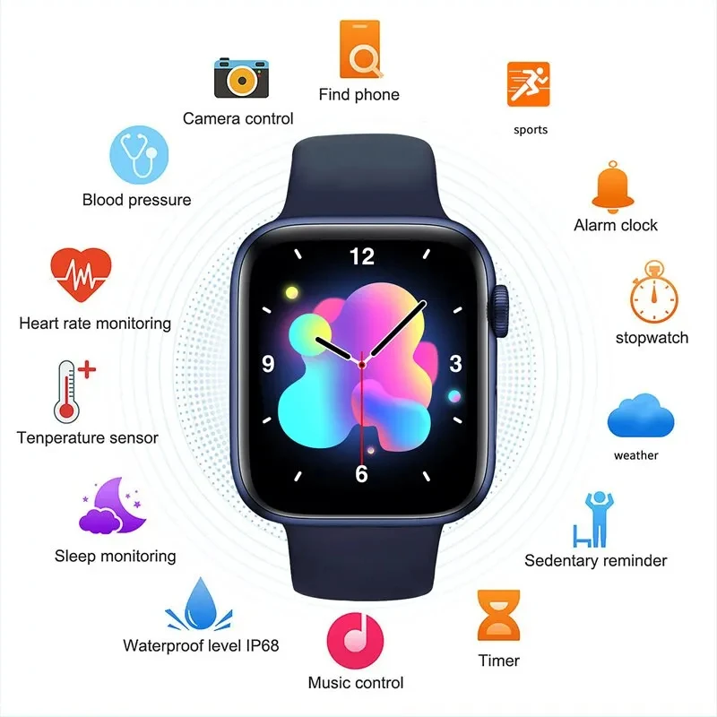 LAXASFIT New Smart Watch Women HD Screen Bluetooth Call Heart Rate Blood Pressure Monitoring Men Sports Smart Watch Android IOS