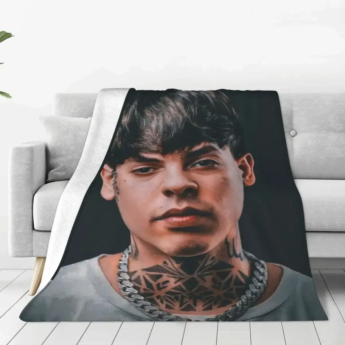 

Natanael Cano Flannel Blankets Pop Singer Super Soft Throw Blanket for Couch Chair Sofa Bed Travelling Bedspread Sofa Bed Cover