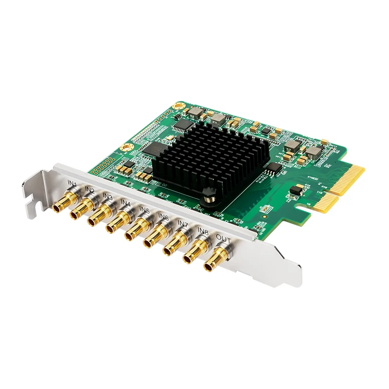 8 Channels 3G-SDI Input 1 Channel SDI Output 1080p60 Video Capture Card Output Card