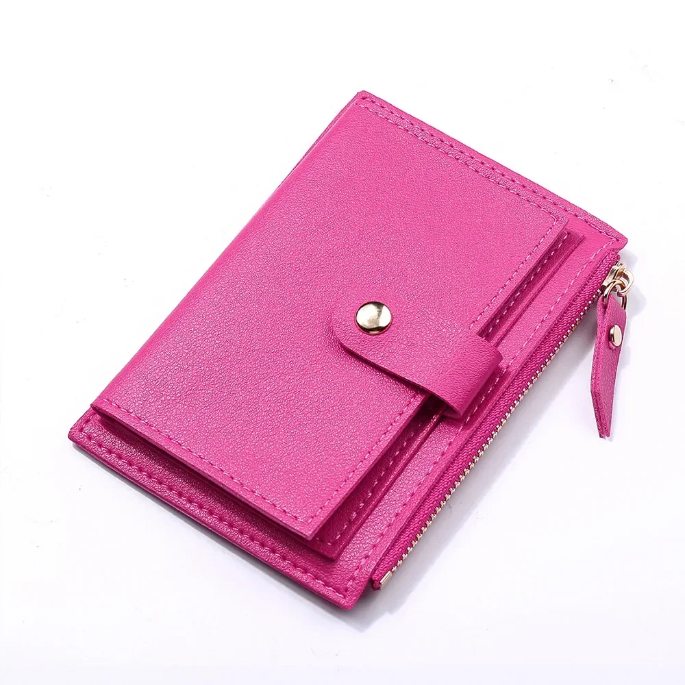 Women\'s Wallet PU Leather Multi-Card Holder with Zipper Coin Pocket