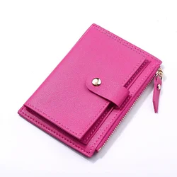 Women's Wallet PU Leather Multi-Card Holder with Zipper Coin Pocket