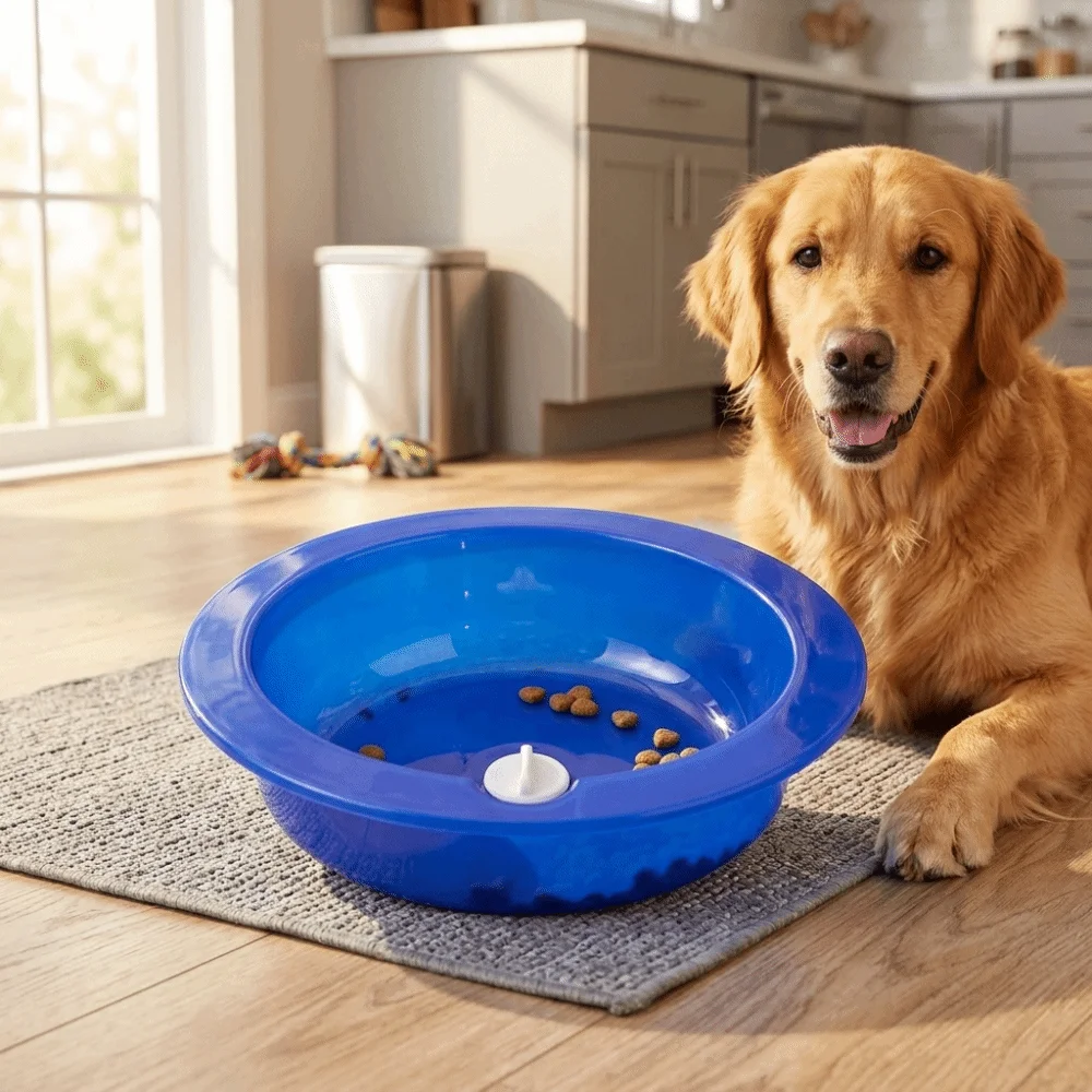 Water Injection Dog Cooling Bowls Cool Down Long Lasting Pet Ice Bowl Cold Retention Relieve Heat Pet Feeding Bowl Summer Season