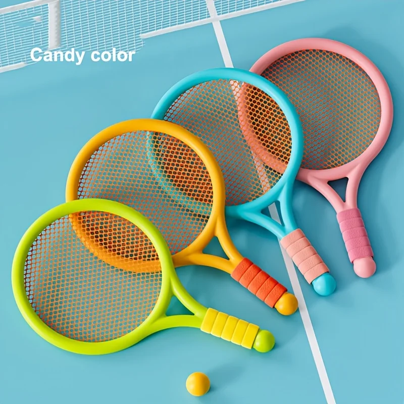 Conjunto de raquete de badminton infantil, jogo interativo pai-filho, esportes de lazer, tênis, brinquedo educativo, porta, ao ar livre