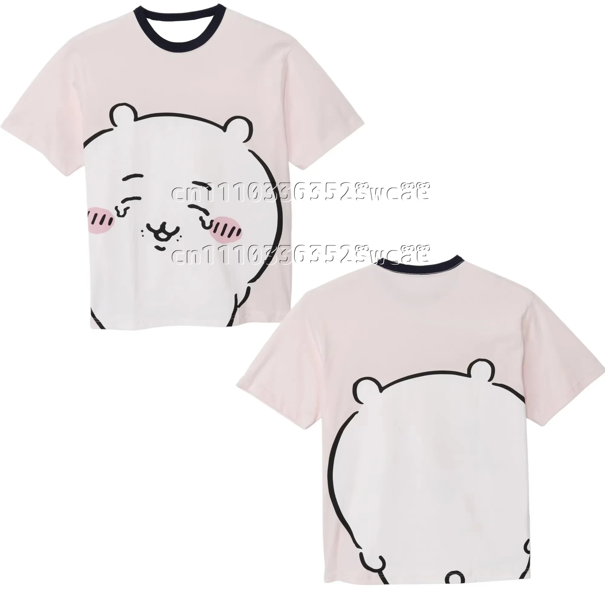 Familien-Matching Chiikawa Usagi Hachiware Kurimanjuu Momonga Neues T-Shirt Unisex Schnelltrocknend Y2k Kawaii Atmungsaktiv Leichtes Jersey – Detail 7