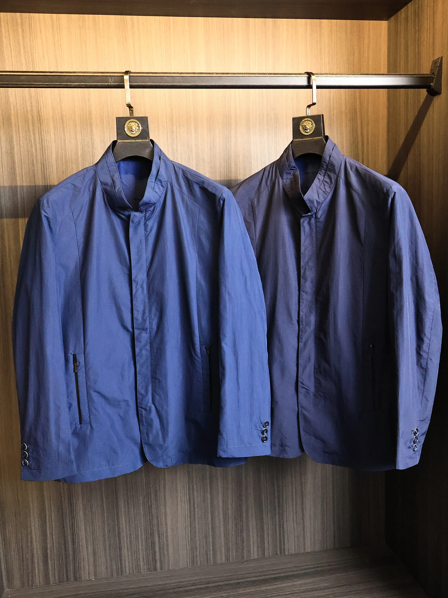 Lightweight Windproof Breathable Casual Men's Stand Collar Jacket Spring Autumn Versatile Commute Medium Length Outerwear