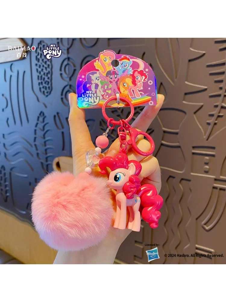 Figurines My Little Pony Rainbow Dash Twilight Sparkle Fluttershy Pinkie Pie Jouet Porte-clés Sac Pendentif Décoration Cadeaux pour enfants