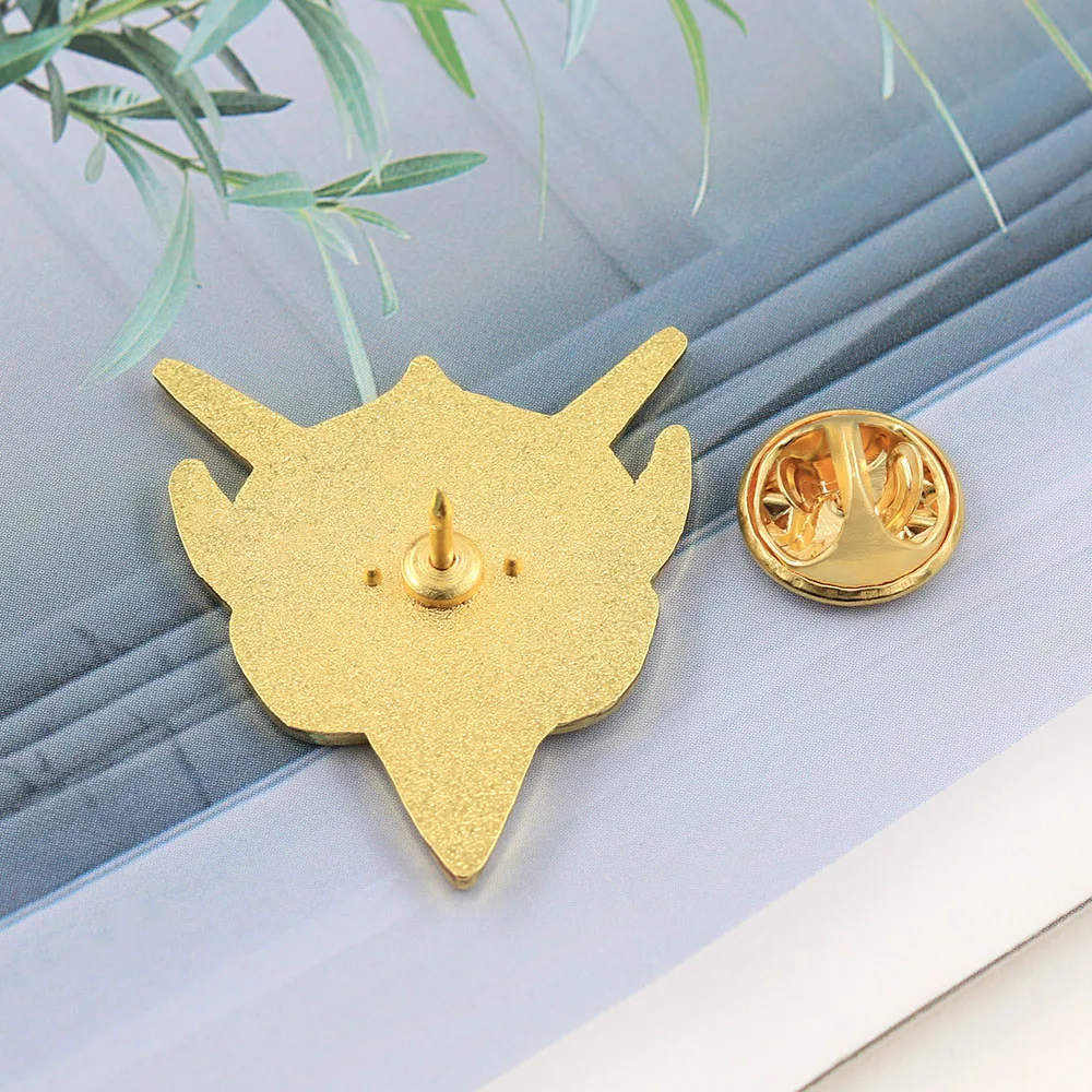 إمارة زيون المينا دبوس اليابانية مانغا أنيمي شارة الشعار روبوت الساموراي دوشي الطرفية خمر مجوهرات مروحة هدية #6