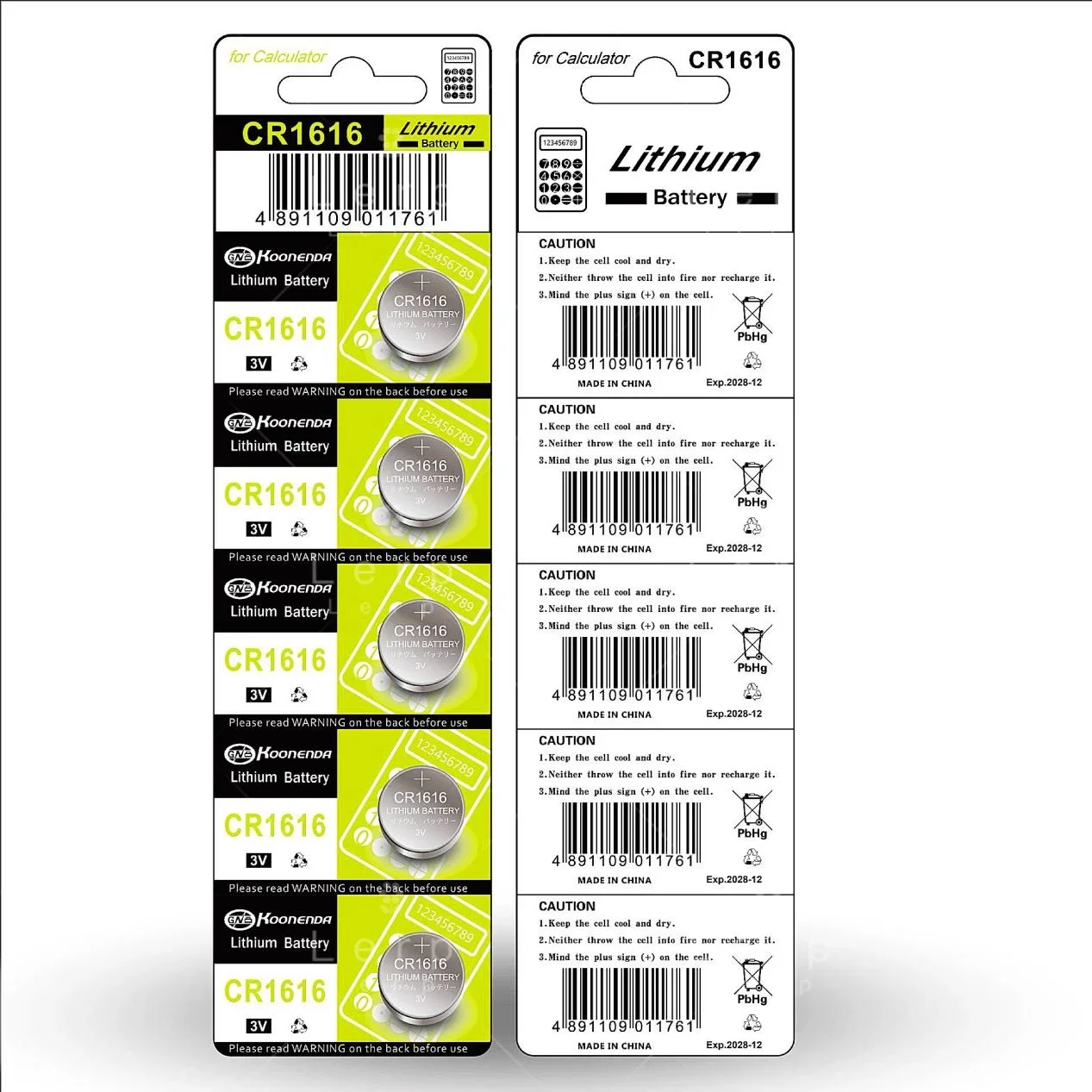 CR1616 Coin Cells Baterias, Bateria de Lítio, CR1616, DL1616, BR1616, 5021LC, LM1616, 3V, 50mAh, Relógio, Controle Remoto