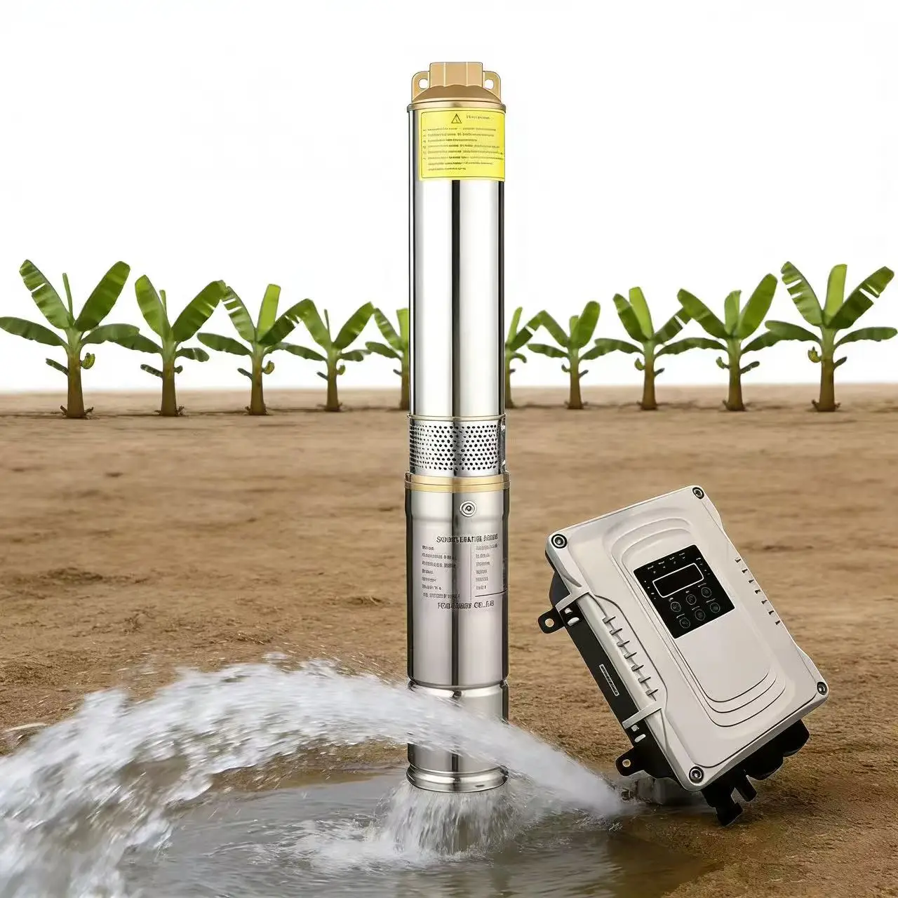 

Погружной водяной насос на солнечной энергии, 750 Вт, 1 л.с., высокое качество, постоянный ток, глубокий скважин, сельское хозяйство