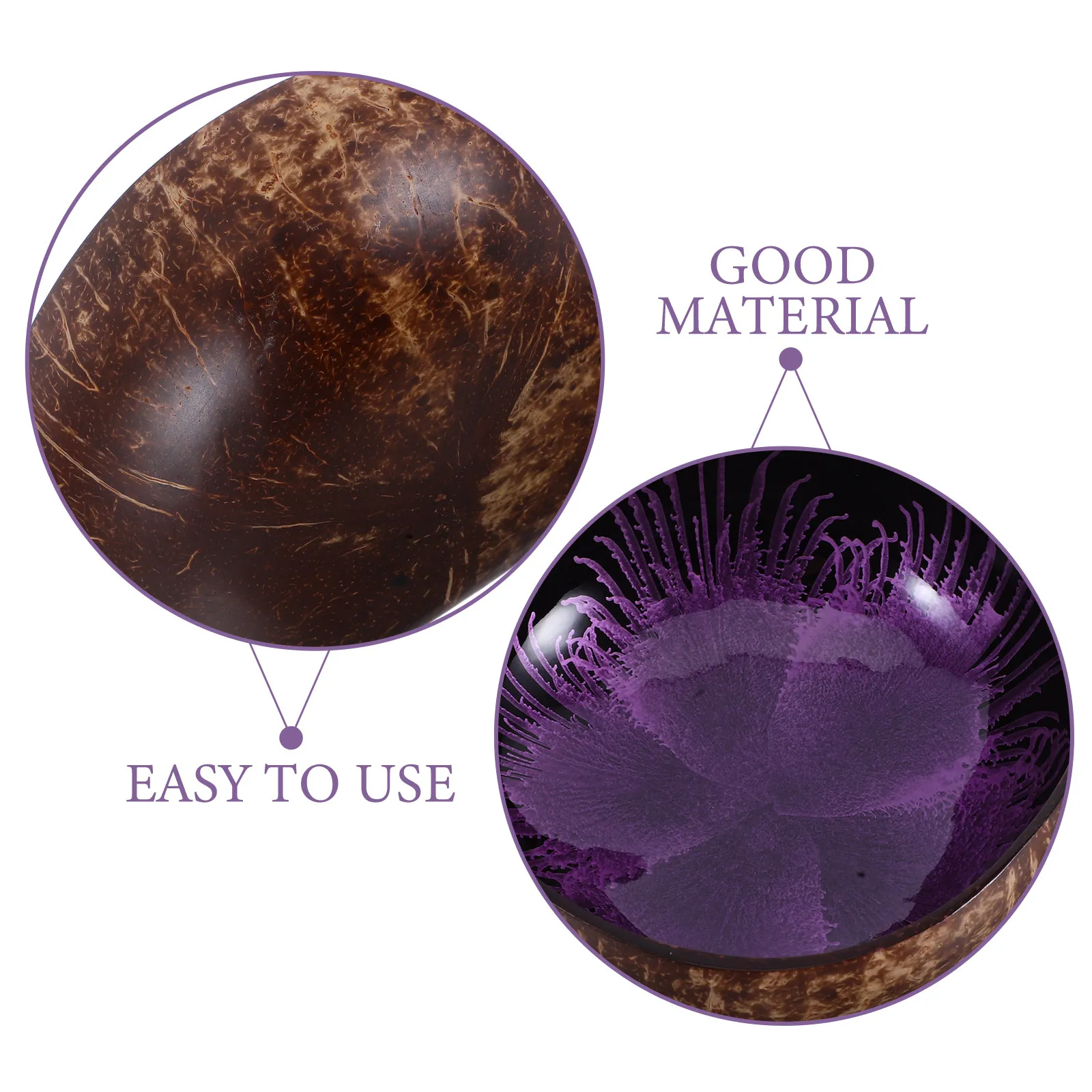 Natural Coconut Bowl Small Size Decorative Candy Dish Nut Holder Key Storage Container for Desk Entryway Key Bowl
