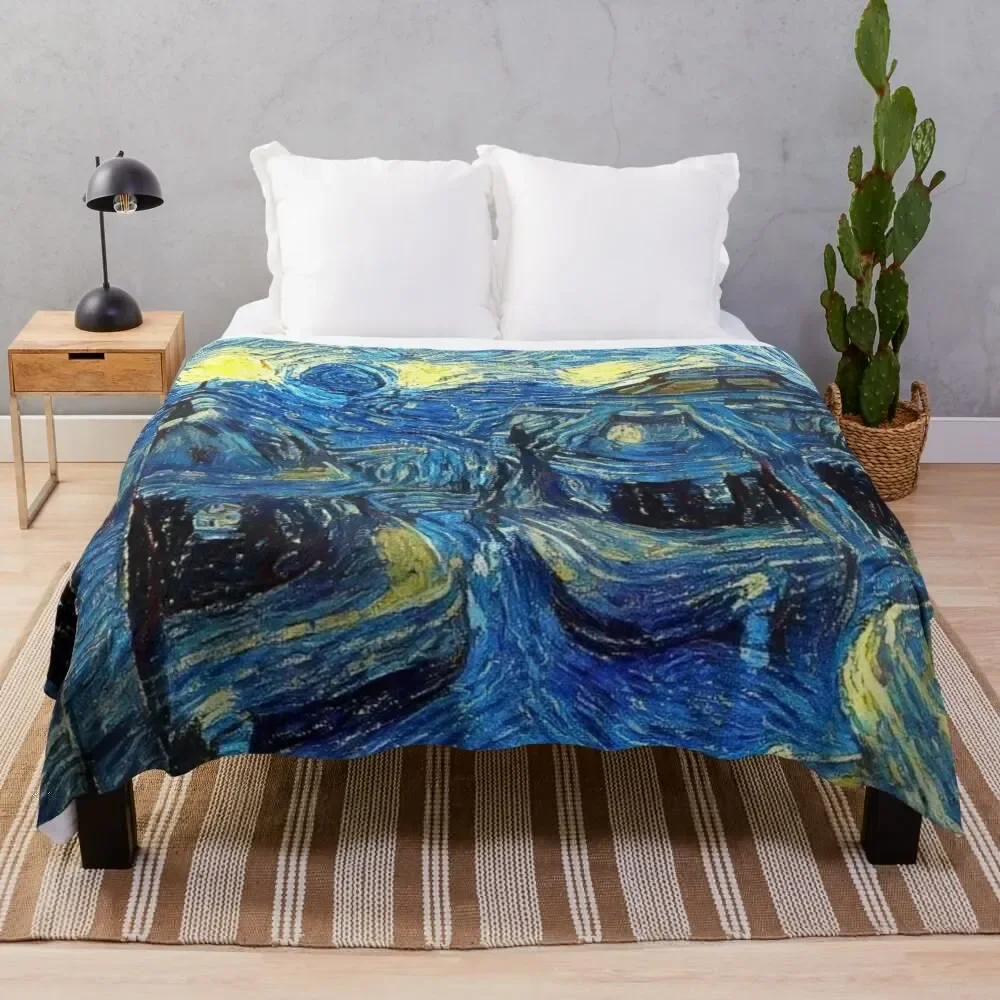 Vivec City Morrowind Starry Night Throw Blanket Designers Weighted Blankets