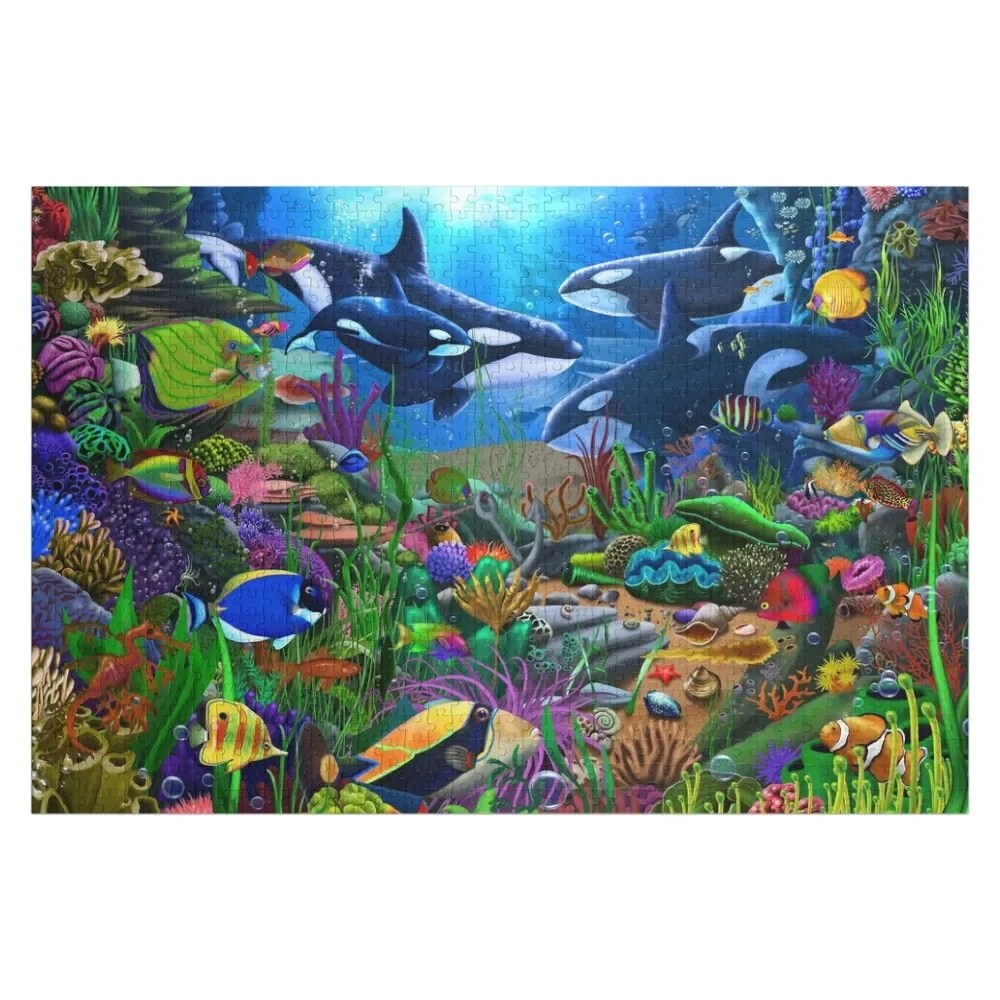 Magnificent Undersea World Jigsaw Puzzle Personalized Wooden Name Personalized Child Gift Puzzle