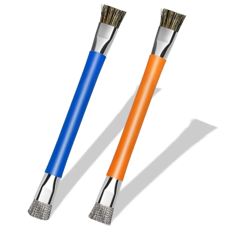 Pig Bristle Double Head ESD Safe Hard Brush For Phone Motherboard Circuit Board Cleaner Computer Keyboard Cleaning Tools