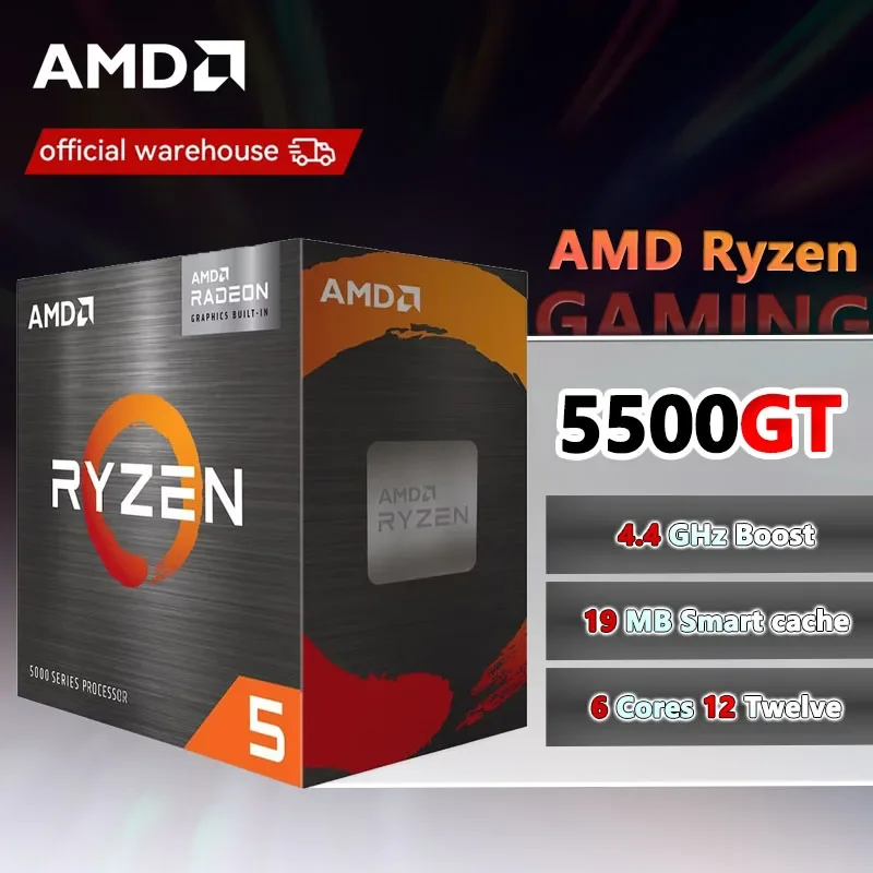 AMD R5 5500GT Ryzen 5 5500GT New Box with fan