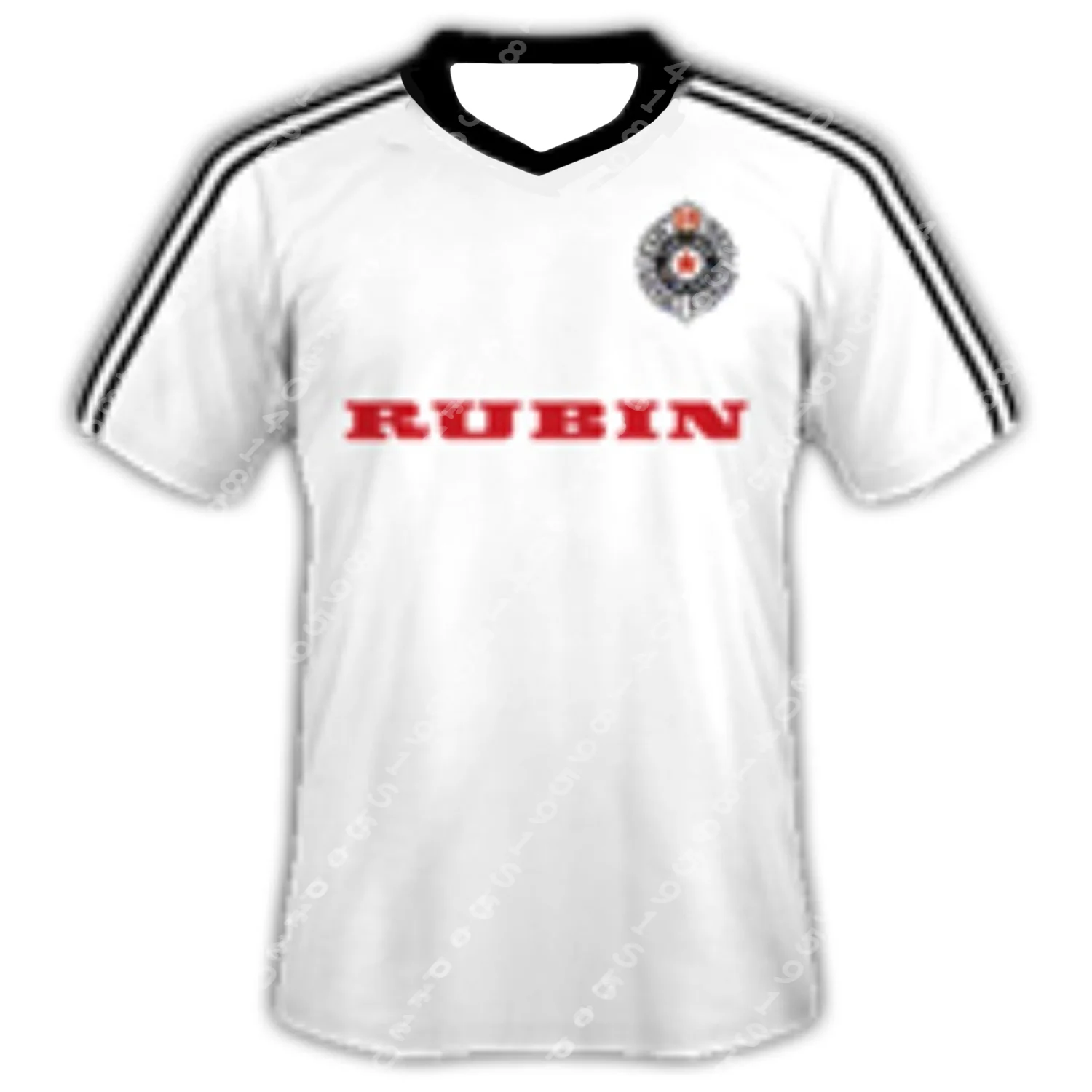 Vintage Style Partizan Belgrade 1982-83 Third Shirt Football Jersey Man Women Sport Comfort T-Shirt Sport Kid/Adult Fashion Tee