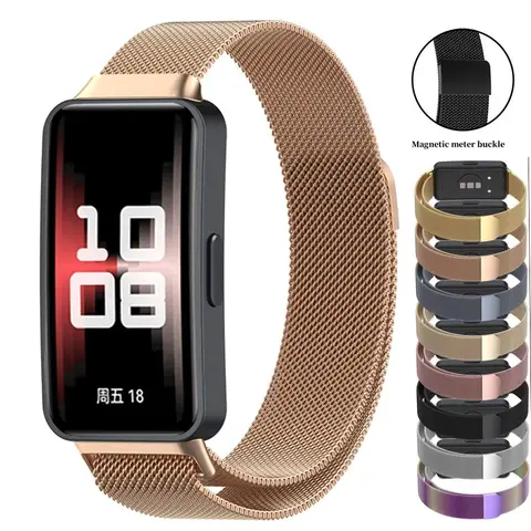 Mlianese-armband för Huawei Band 8-9 smartklocka metallmagnetiskt armband armband tillbehör corrrea Huawei Band 8 9 klockarmband 8 best sales vo2 - №6
