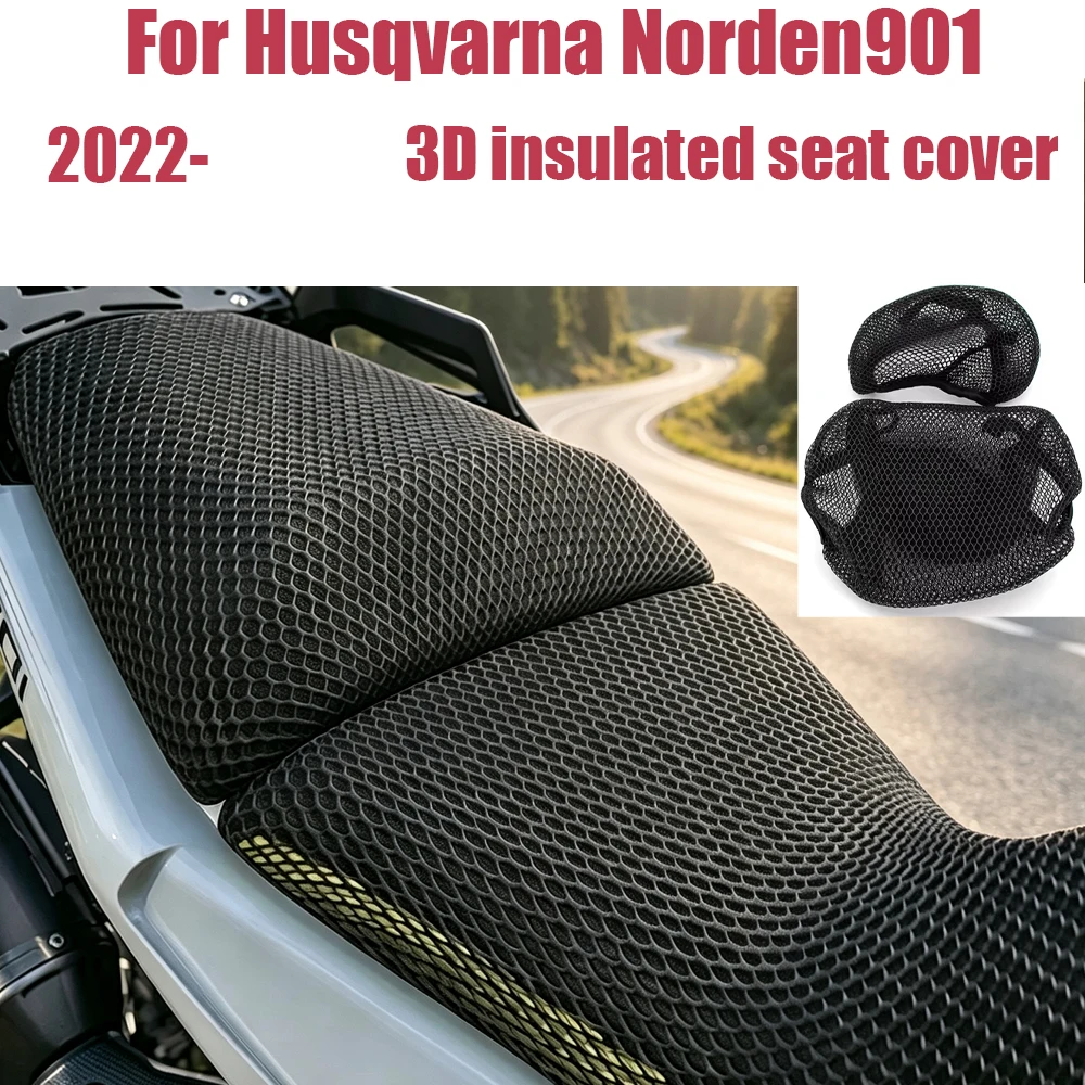 2022- Nylon Seat Cover Accessories  For Husqvarna Norden901 Norden 901 3D Mesh Fabric Saddle Seat Cover Seat Protect Cushion