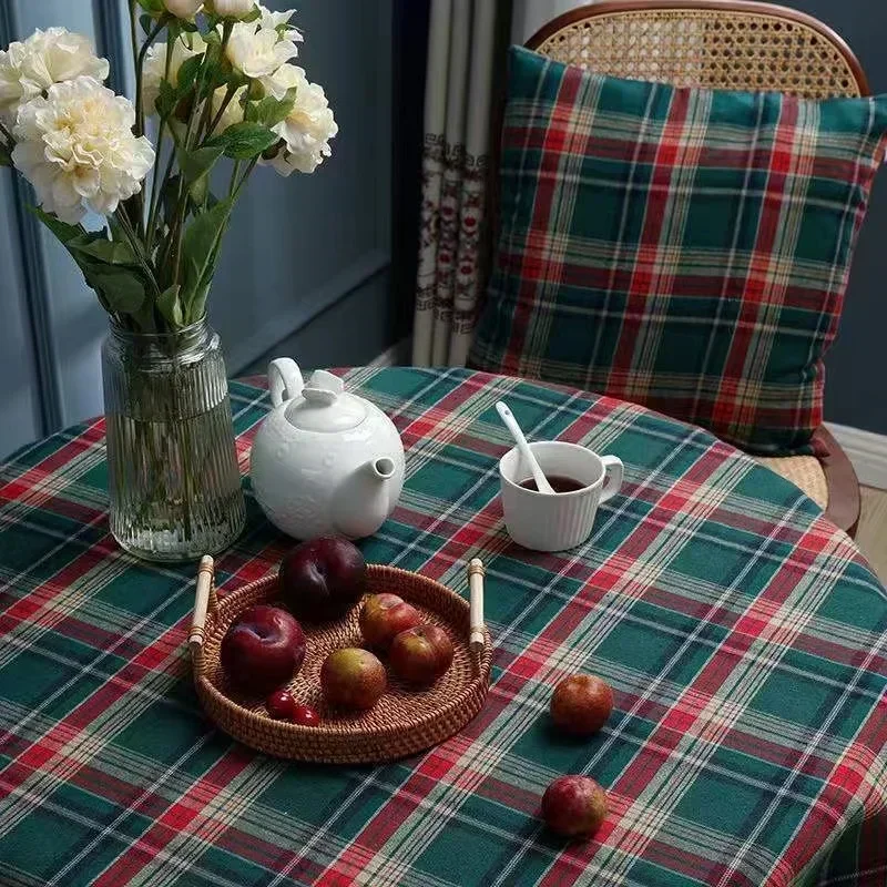 

Korean ins same Christmas plaid tablecloth DIY fabric dormitory student cloth background cloth home decoration cloth