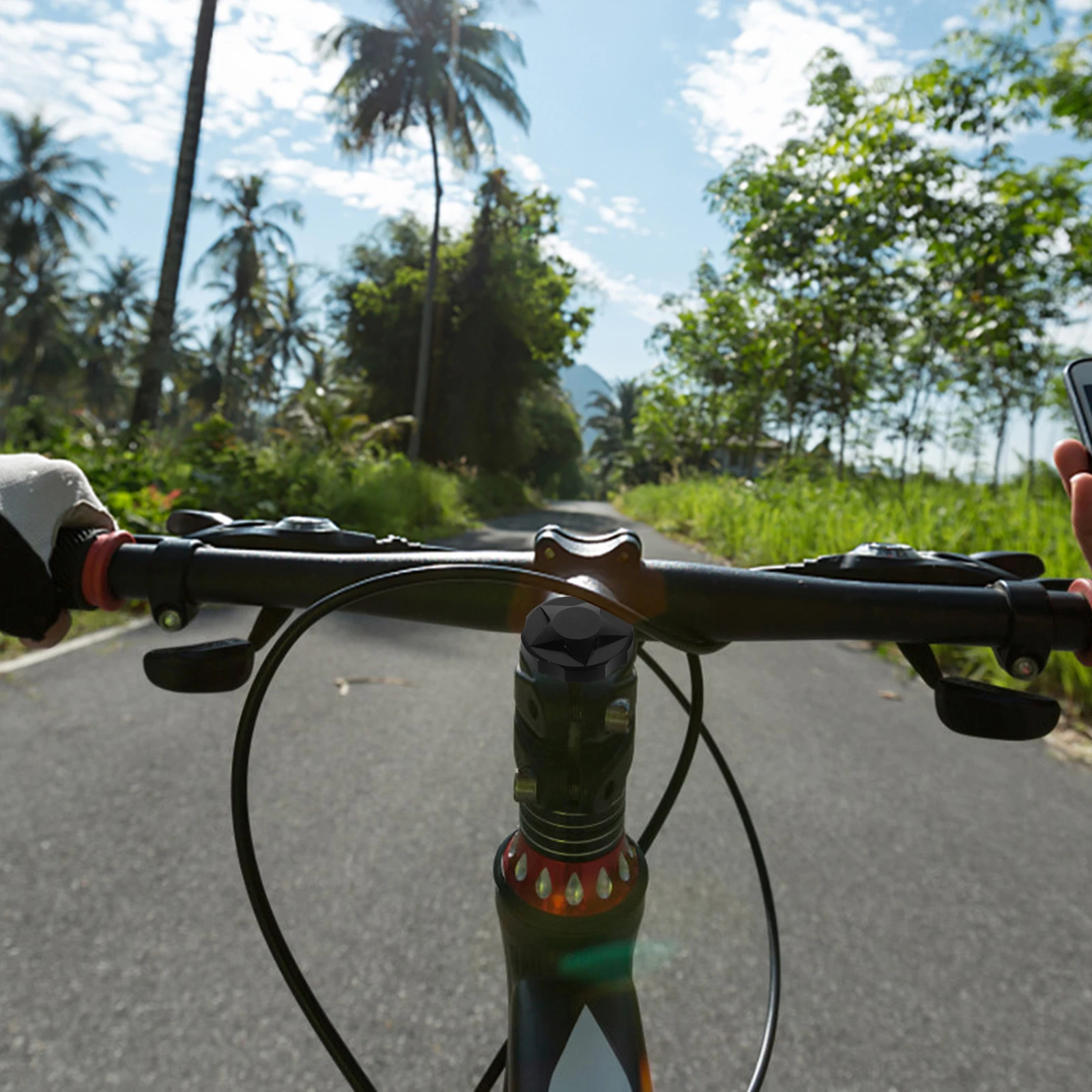 Mountain Bike Suspension Fork Cap Durable Rubber Aluminum Alloy Easy Installation Sun Water Protection Reusable Accessory