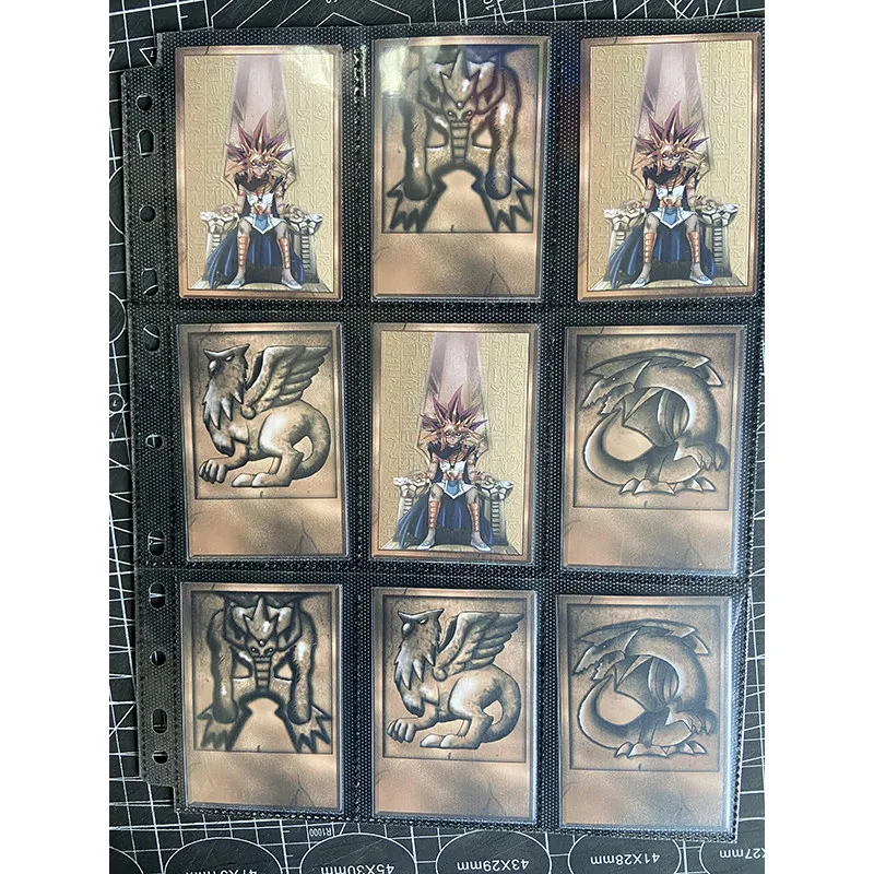 Yu-Gi-Oh! Tarjetas Coleccionables Estilo Losa de Piedra de Dioses Egipcios Auténticos, Obelisco, Slifer, Dragón Alado, Colección Anime, En Stock para Fans de Yugioh