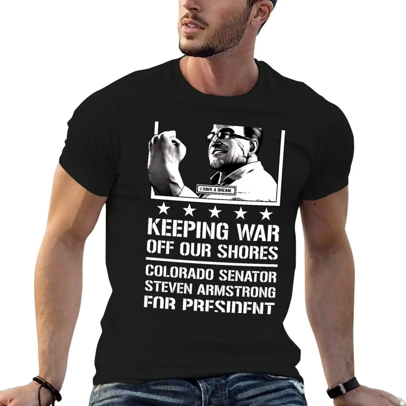 

Senator Armstrong For President T-Shirt printed t shirts for man t shirt man cotton anime t shirts oversize T-shirt