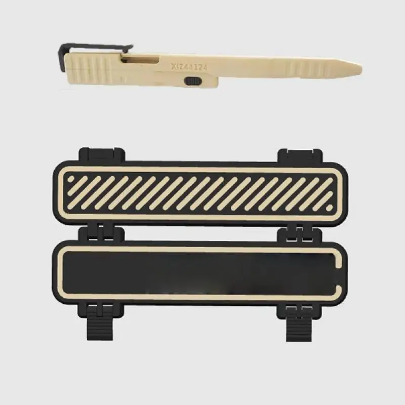 [New] 1Pcs Versatile 3D Printed Tactical Pens EDC Practical Slide-Action Ballpoint Pen Unique Creative Writing Accessories