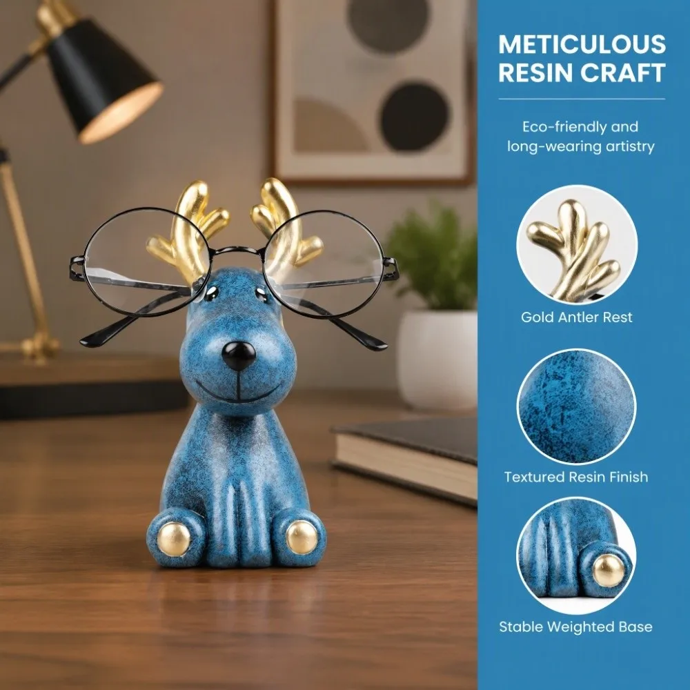 Portable Resin Glasses Holder Display Rack Decorative Stand Eyeglass Stand Multi-Functional Sunglasses Rack Office Ornament